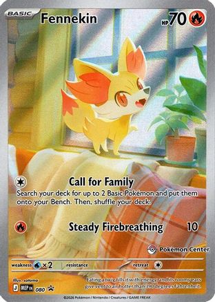 Fennekin (Pokemon Center Exclusive) (080) [ME Mega Evolution Promo] Holofoil - Promo