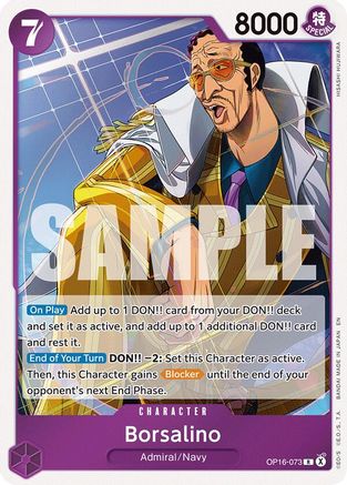 Borsalino (OP16-073) - The Time of Battle Foil