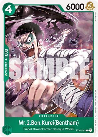Mr.2.Bon.Kurei(Bentham) (ST30-013) - Starter Deck EX: Luffy & Ace Foil