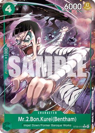 Mr.2.Bon.Kurei(Bentham) (Full Art) (ST30-013) - Starter Deck EX: Luffy & Ace