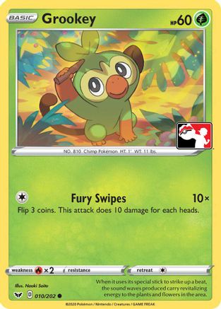 Grookey (Library Exclusive) (011) [Miscellaneous Cards & Products] Reverse Holofoil - Common