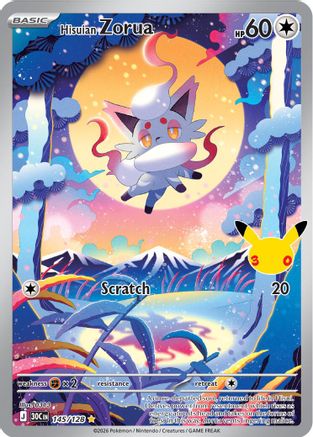 Hisuian Zorua (145) [ME 30th Celebration] Holofoil - Illustration Rare