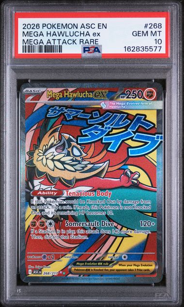 MEGA HAWLUCHA ex MEGA ATTACK RARE PSA 10