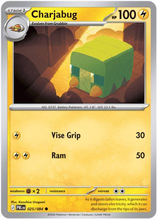 Charjabug (025) [ME05 Pitch Black] Reverse Holofoil - Common
