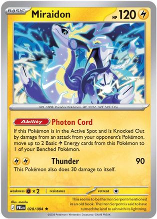 Miraidon (028) [ME05 Pitch Black] Holofoil - Rare