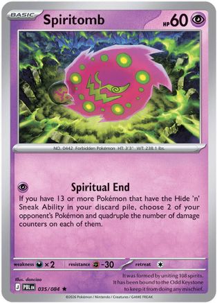 Spiritomb (035) [ME05 Pitch Black] Reverse Holofoil - Rare