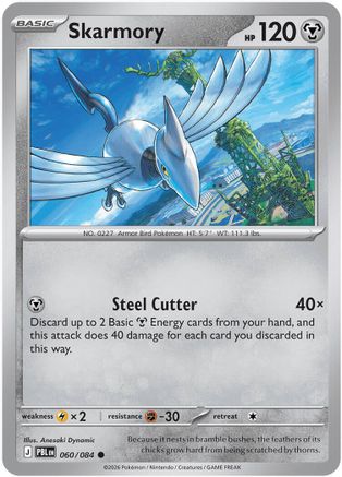 Skarmory (060) [ME05 Pitch Black] Reverse Holofoil - Common