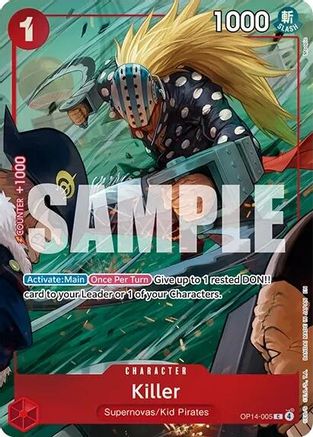 Killer (One Piece Card Game Illustration Box Vol. 8) (OP14-005) - One Piece Promotion Cards Foil