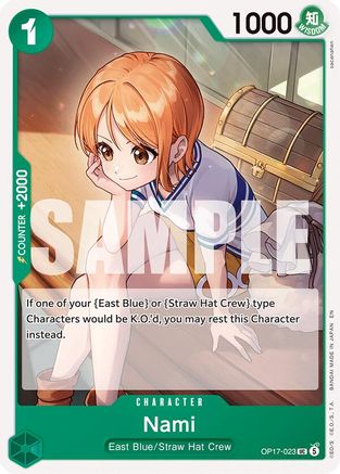 Nami (023) (OP17-023) - The World's Strongest Warriors