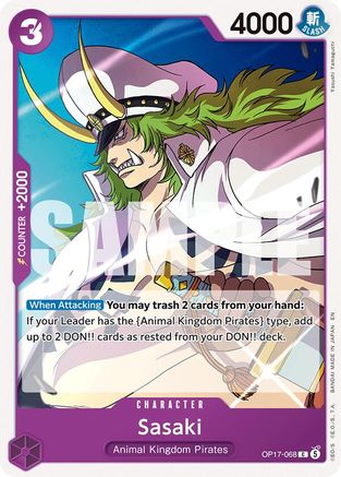 Sasaki (OP17-068) - The World's Strongest Warriors