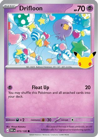 Drifloon (073/128) [ME 30th Celebration] Holofoil - Common