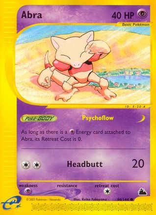 Abra  - Reverse Holofoil Skyridge - Common
