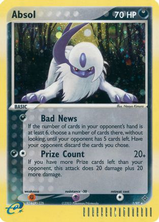 Absol  - Reverse Holofoil Dragon - Holo Rare