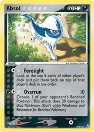 Absol  - Reverse Holofoil Holon Phantoms - Rare