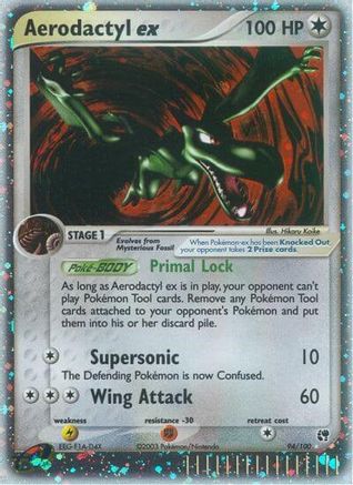 Aerodactyl ex  - Holofoil Sandstorm - Ultra Rare