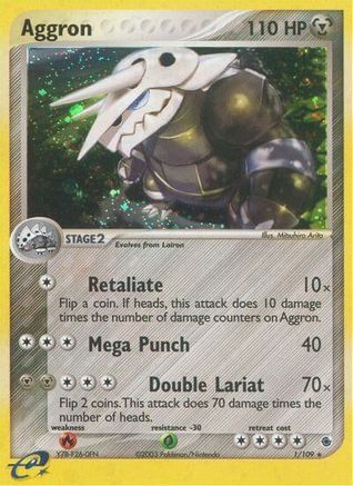 Aggron  - Holofoil Ruby and Sapphire - Holo Rare