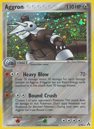Aggron  - Holofoil Legend Maker - Holo Rare