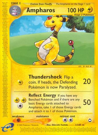 Ampharos (1/147) [Aquapolis] Normal - Rare