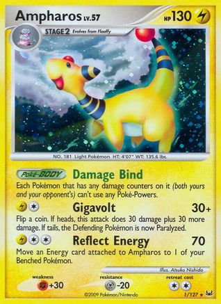 Ampharos (1/127) [Platinum] Holofoil - Holo Rare