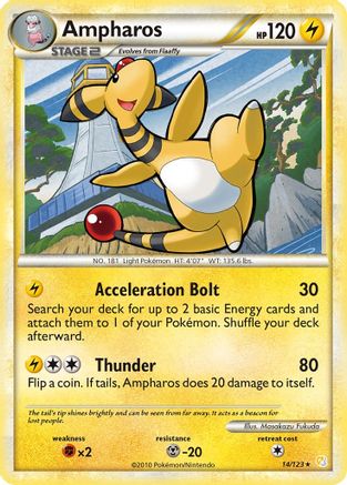 Ampharos (014/123) [HeartGold SoulSilver] Reverse Holofoil - Rare