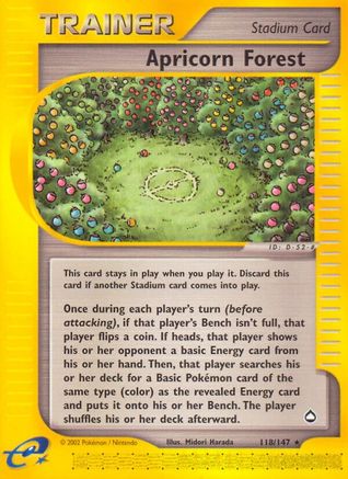 Apricorn Forest (118/147) [Aquapolis] Reverse Holofoil - Rare