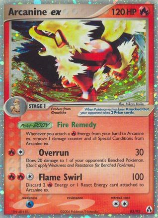 Arcanine ex (83/92) [Legend Maker] Holofoil - Ultra Rare