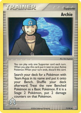 Archie (71/95) [Team Magma vs Team Aqua] Reverse Holofoil - Uncommon