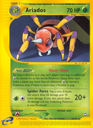 Ariados (3/147) [Aquapolis] Normal - Rare