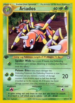 Ariados (027/111) [Neo Genesis] 1st Edition - Uncommon