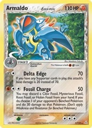 Armaldo (Delta Species) (1/110) [Holon Phantoms] Holofoil - Holo Rare