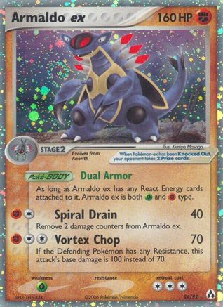 Armaldo ex (84/92) [Legend Maker] Holofoil - Ultra Rare