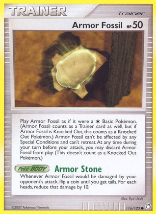 Armor Fossil (116/123) [Mysterious Treasures] Normal - Common