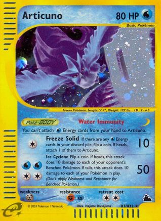 Articuno (H3) (H3/144) [Skyridge] Holofoil - Holo Rare
