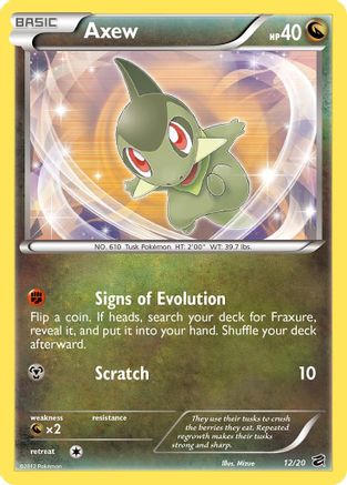 Axew (12/20) [Dragon Vault] Holofoil - Holo Rare