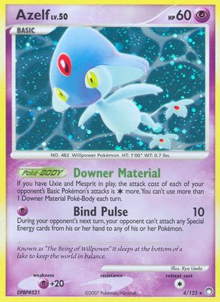 Azelf (004/123) [Mysterious Treasures] Holofoil - Holo Rare