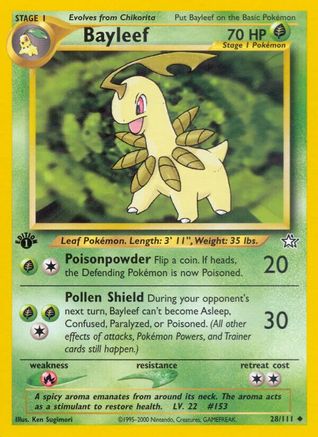 Bayleef (028/111) [Neo Genesis] 1st Edition - Uncommon