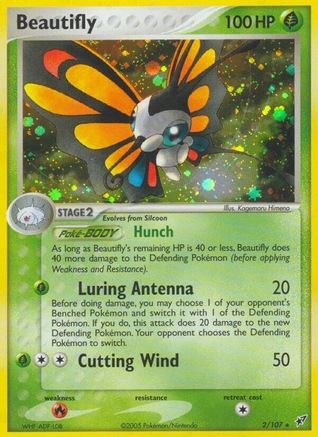Beautifly (2/107) [Deoxys] Holofoil - Holo Rare