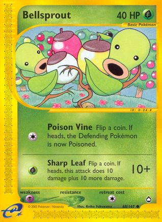 Bellsprout (68/147) [Aquapolis] Reverse Holofoil - Common