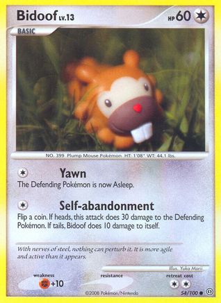 Bidoof (054/100) [Stormfront] Normal - Common