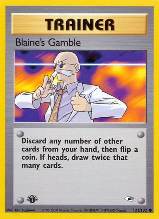 Blaine's Gamble (121/132) [Gym Heroes] 1st Edition - Common