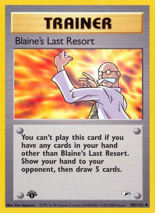 Blaine's Last Resort (105/132) [Gym Heroes] 1st Edition - Uncommon