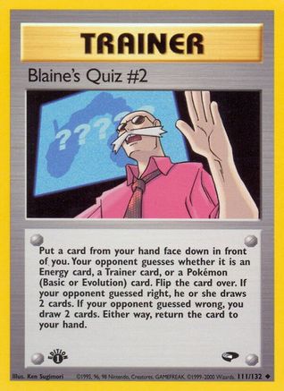 Blaine's Quiz #2 (111/132) [Gym Challenge] 1st Edition - Uncommon