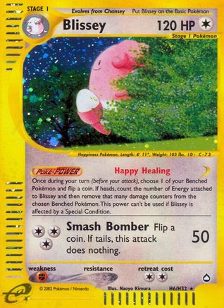Blissey (H6) (H6/147) [Aquapolis] Holofoil - Holo Rare