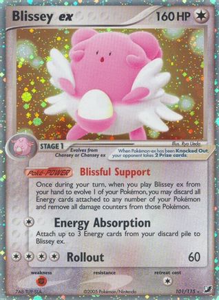 Blissey ex (101/115) [Unseen Forces] Holofoil - Ultra Rare