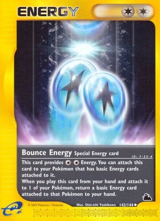 Bounce Energy (142/144) [Skyridge] Reverse Holofoil - Uncommon