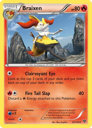 Braixen (25/146) [XY Base Set] Reverse Holofoil - Uncommon