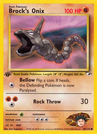 Brock's Onix (069/132) [Gym Heroes] 1st Edition - Common