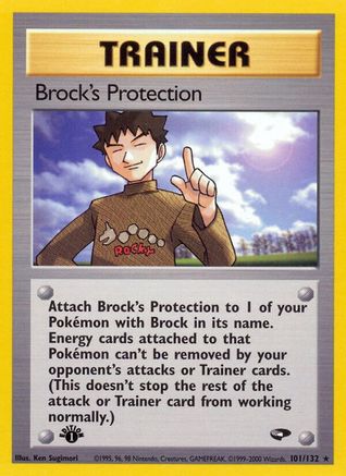 Brock's Protection (101/132) [Gym Challenge] 1st Edition - Rare