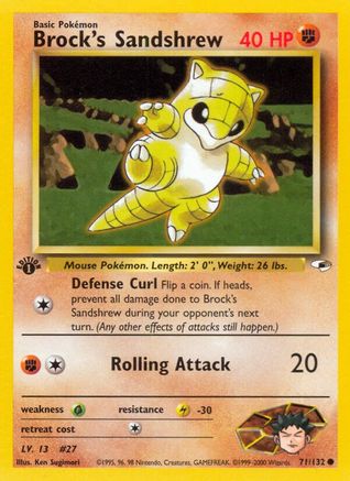 Brock's Sandshrew (071/132) [Gym Heroes] 1st Edition - Common