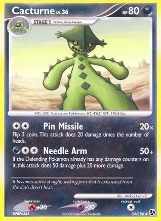 Cacturne (34/106) [Great Encounters] Normal - Uncommon